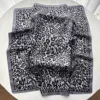 11 black three-sided small leopard print