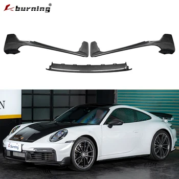 New Carbon Fiber Front Lip Assembly for Porsche 911 992 2019-2024 Turbo SD
