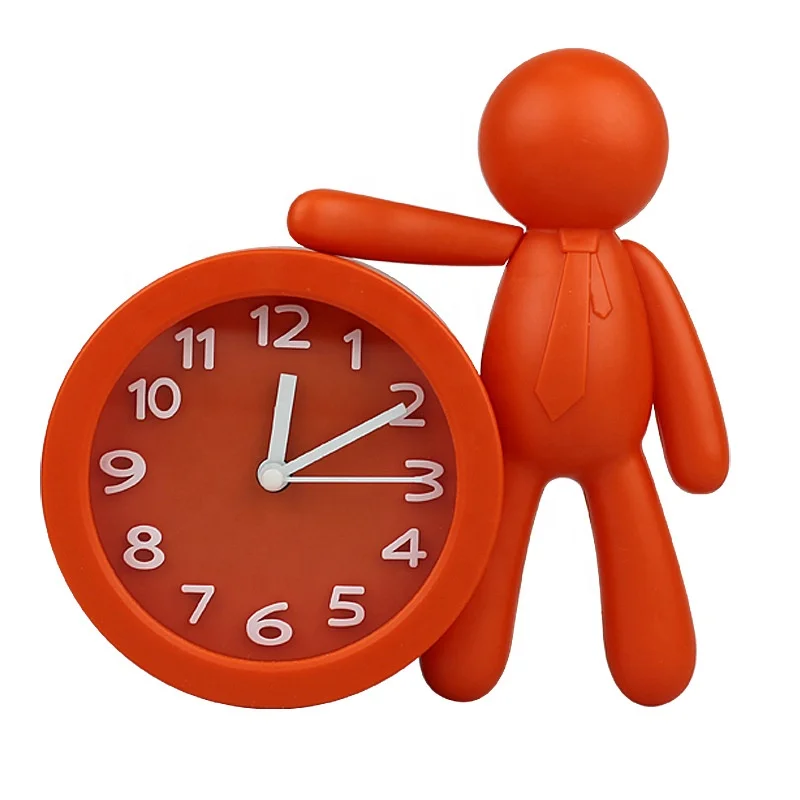 Украшение в виде человека подарок детские часы дешевые музыкальные часы-будильник для