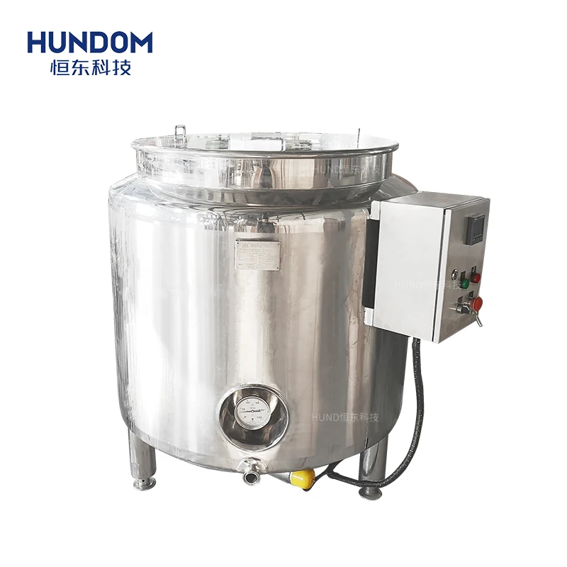 Санитарный паровой/Электрический нагревательный и охлаждающий бак для хранения с двойной оболочкой из нержавеющей стали