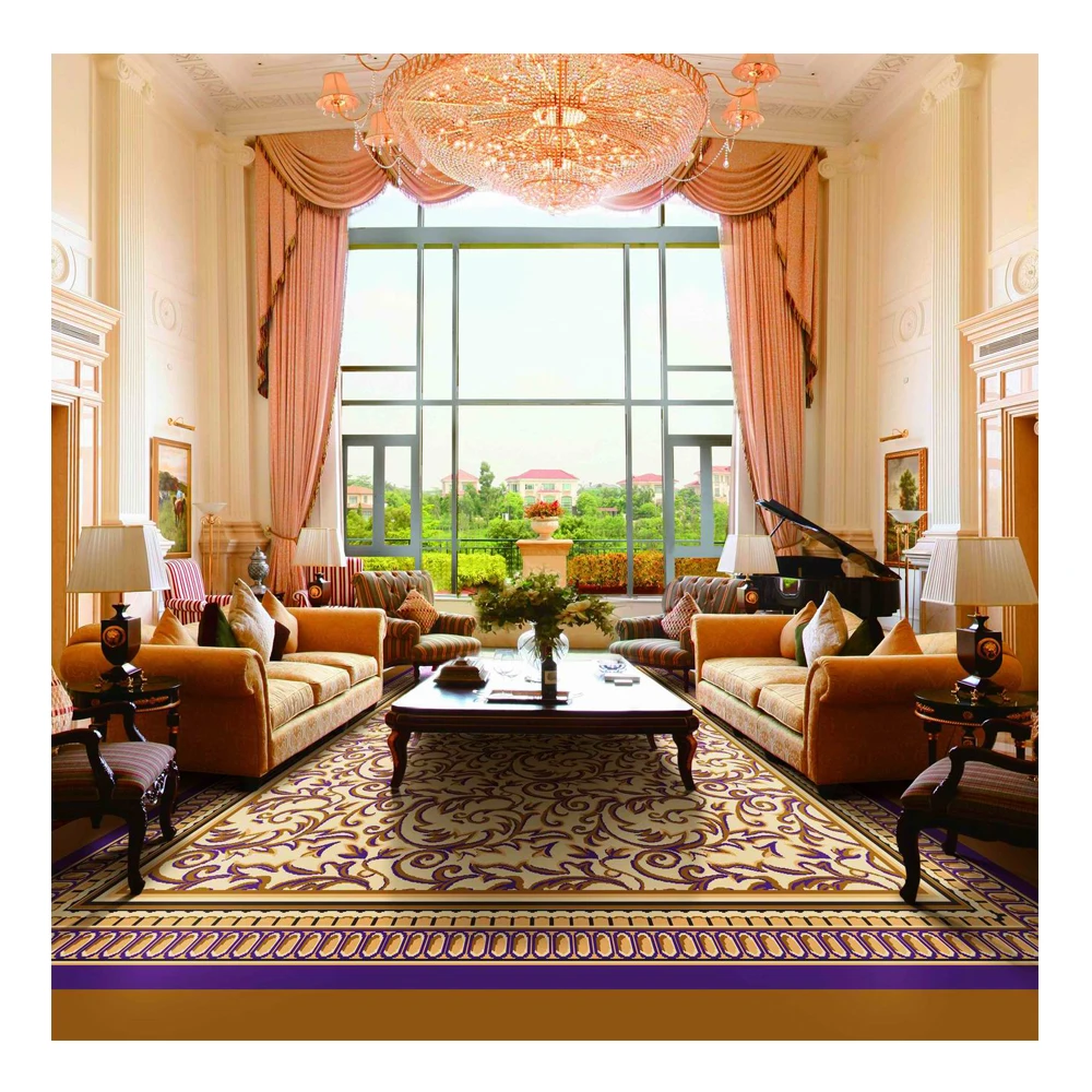 Axminster Carpet Commercial Use Fire Resistance Wool Carpet,Fire