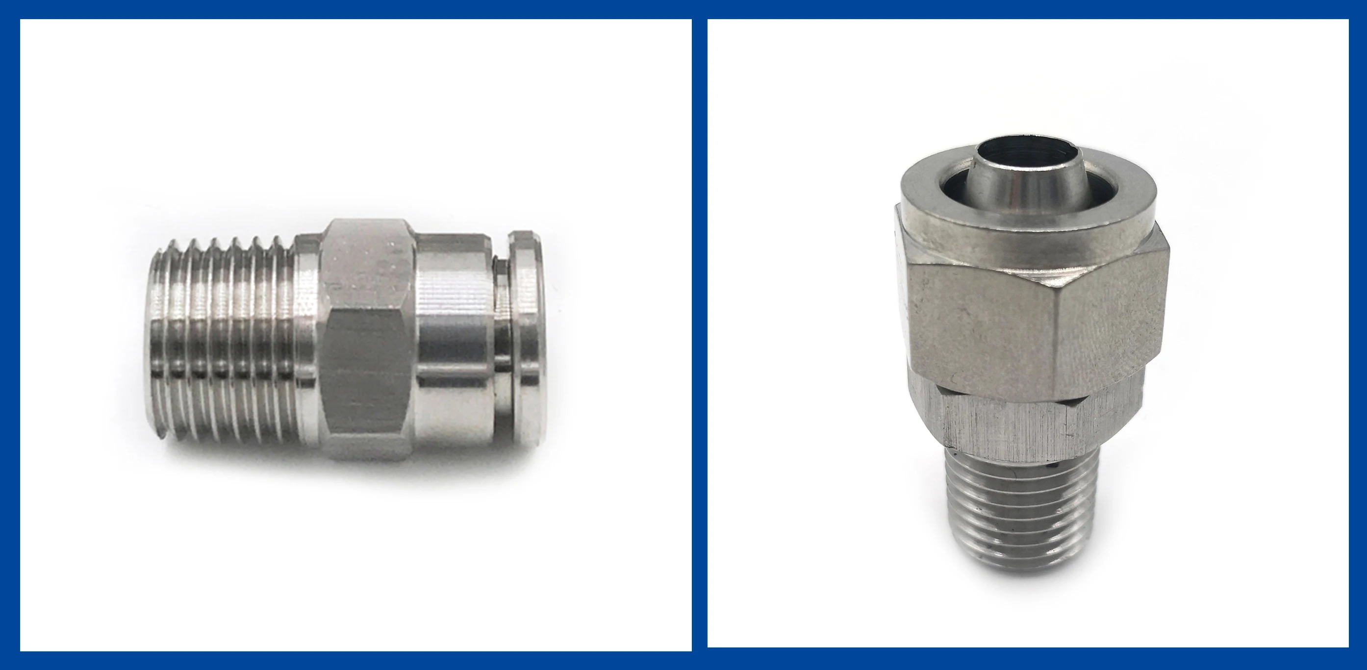 Ss Pneumatic Push In Fitting Push To Connect Air Fittings Quick Push To