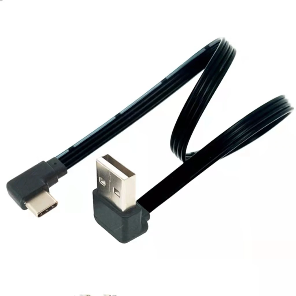 3A 15 см черный цвет 90 градусов FPC портативный плоский кабель от USB A к  USB C| Alibaba.com