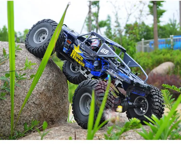 ブラックRC 1 10ルーフクロールラゲッジラックLEDライトバー付き