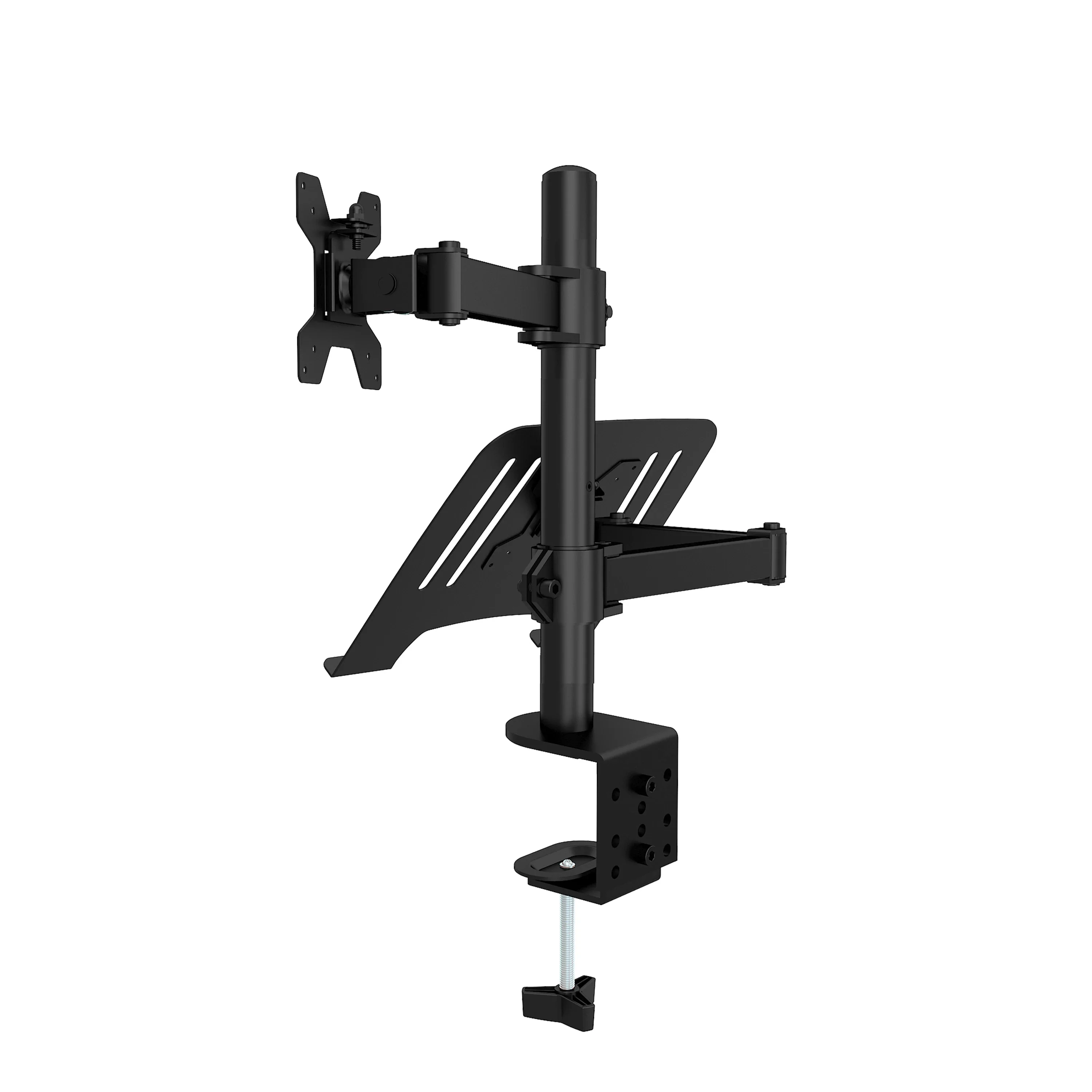 Suptek Monitor Arm Height Adjustable Monitors Stand With Extended Laptop Stands Desk Mounts