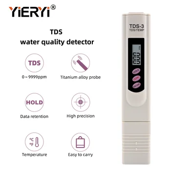 YIERYI 3 in 1 Water Quality Purity Tester, EC/Temp/TDS Meter for Drink –  Yieryi
