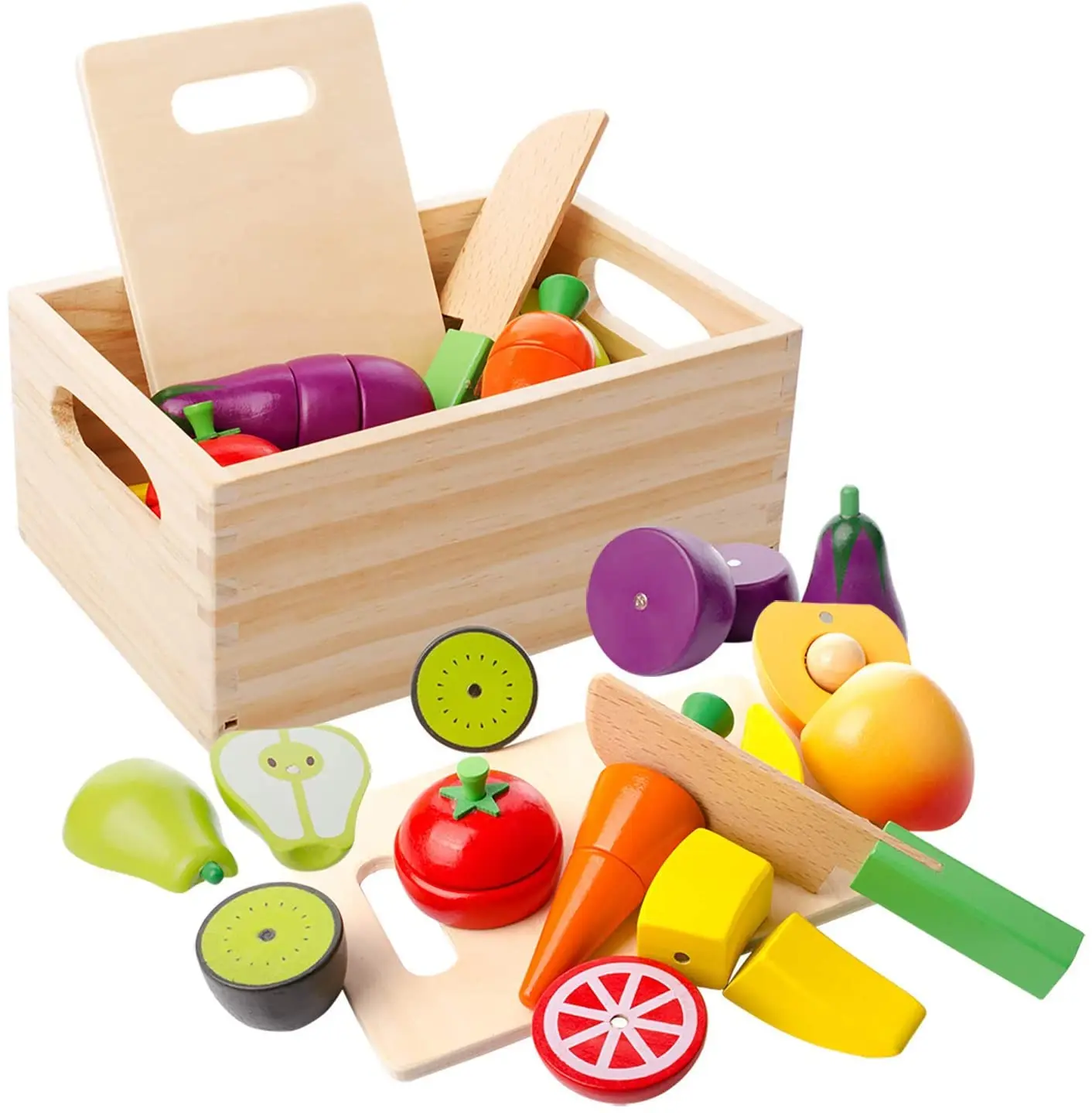 wooden veg toys