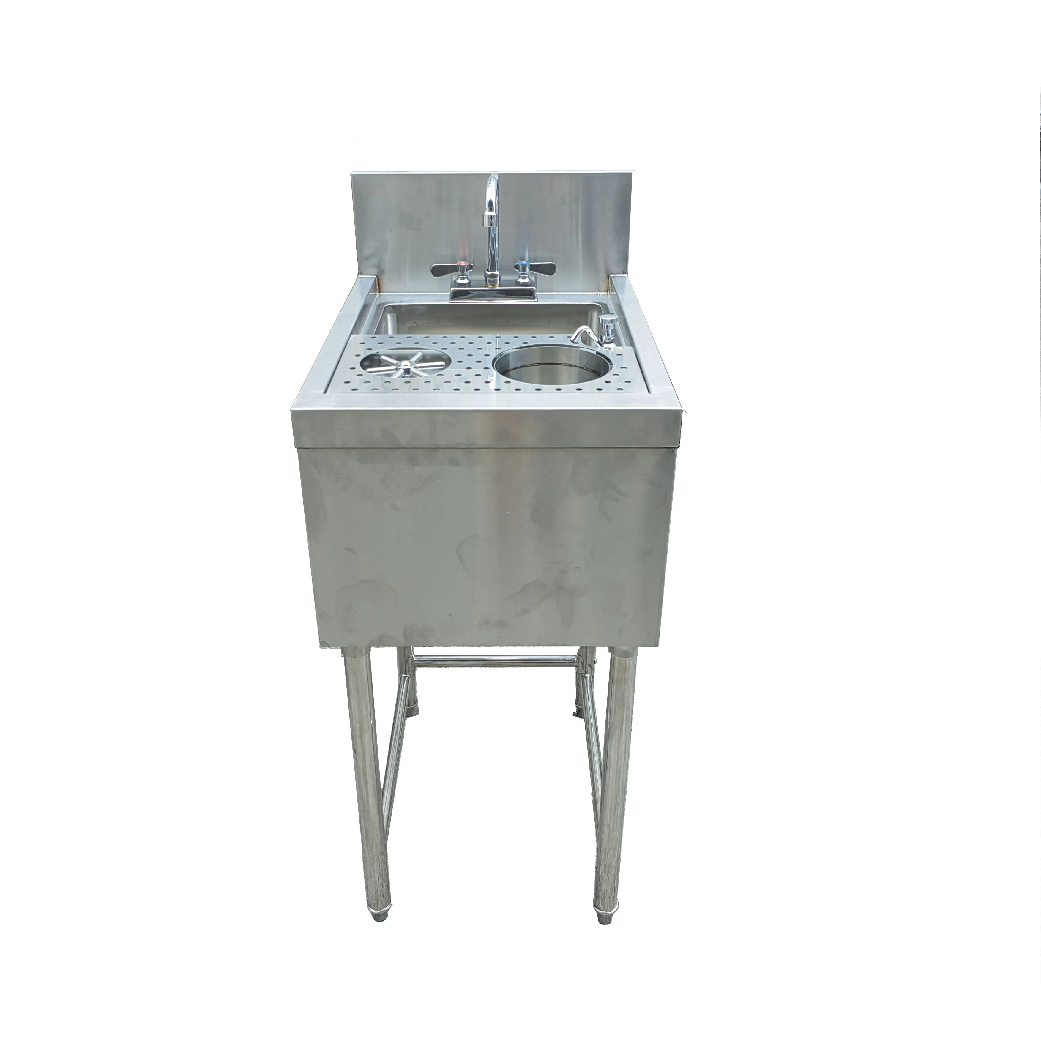 Stainless Steel Dump Sink With Built In Glass Rinser Commercial Bar Equipment Buy Commercial