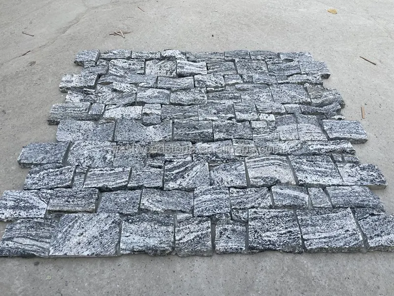 Acu Cladding Natural Split Grey Quartzite Ledge Stacked Stone Veneer Wall Cladding ...