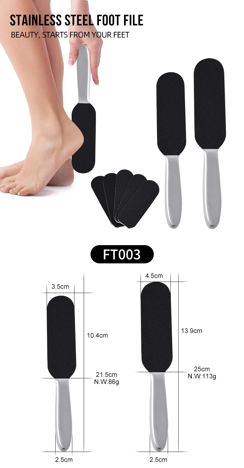 Professional Pedicure Tool Metal Foot Rasp Stainless Steel Foot File