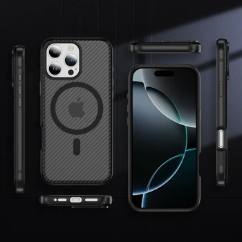 IPhone 16 ProMax 15 14 New Business Phone Plated with Wireless Charging Magnetic Ring Anti Drop Protective case