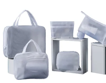 Factory Eva Mesh  Waterproof Cosmetic Bag  Multifunctional Portable  Travel Cosmetic Bag Large Travel  Women's Toiletry Bag