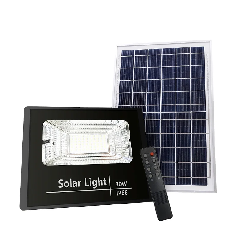 Woojong 100W Solar Flood Light with PIR Motion Sensor LED Street Light for Garden Aluminum Body IP66 Rated