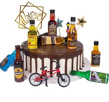 Alcohol Decorated Two Tier Cake | Mouthful of Cakes