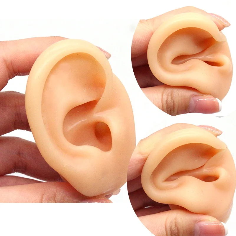Gaby Soft Silicone Display Model with Stents  Faux Real Artificial Piercing Model  Display Tool Piercing  Jewelry