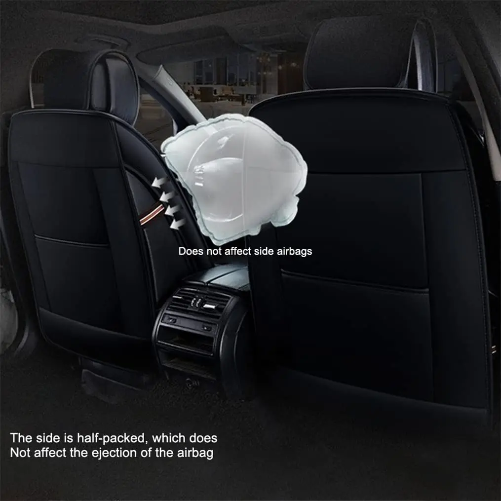Muchkey Luxury Full Set Car Seat Cover Pu Leather Vehicle Cushion