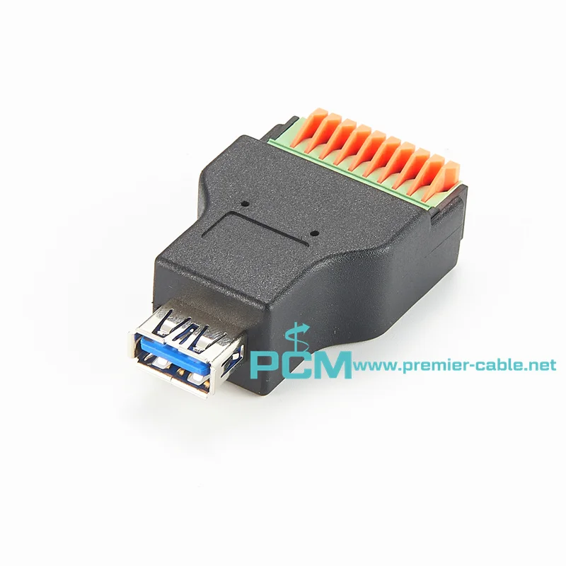 USB3.0 Type A Female to Terminal Block factory