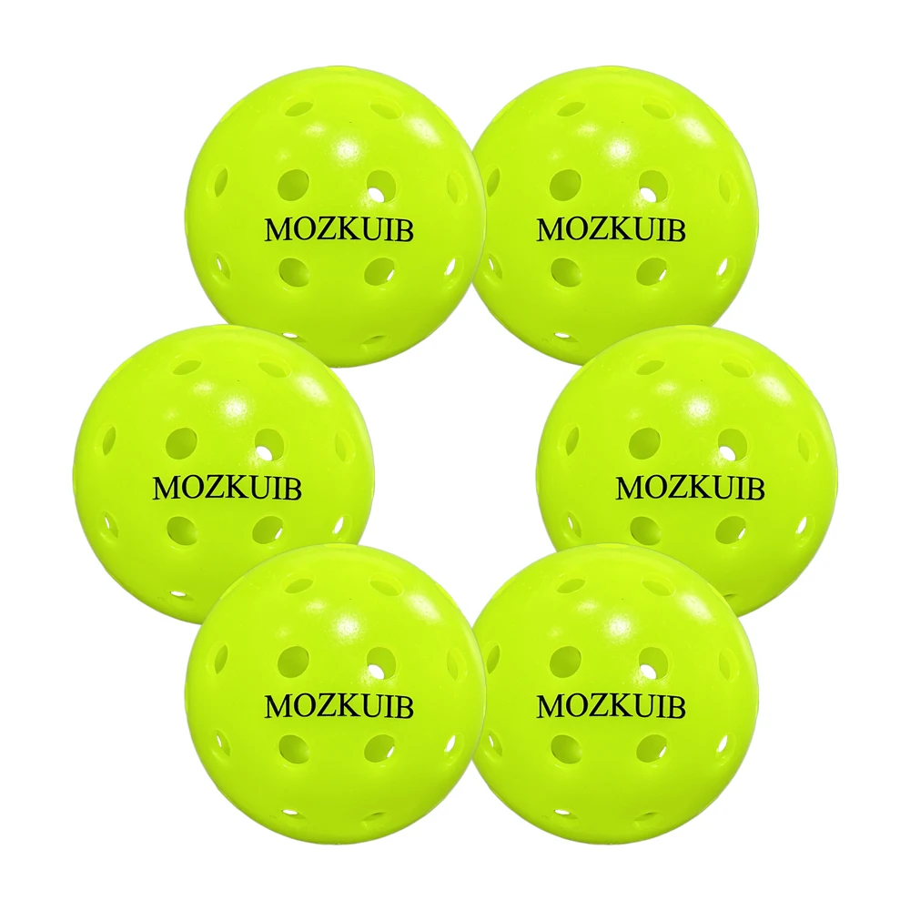 MOZKUIB USAPA Approval Rotational  Neon Green Outdoor 40 Holes Pickleball Ball