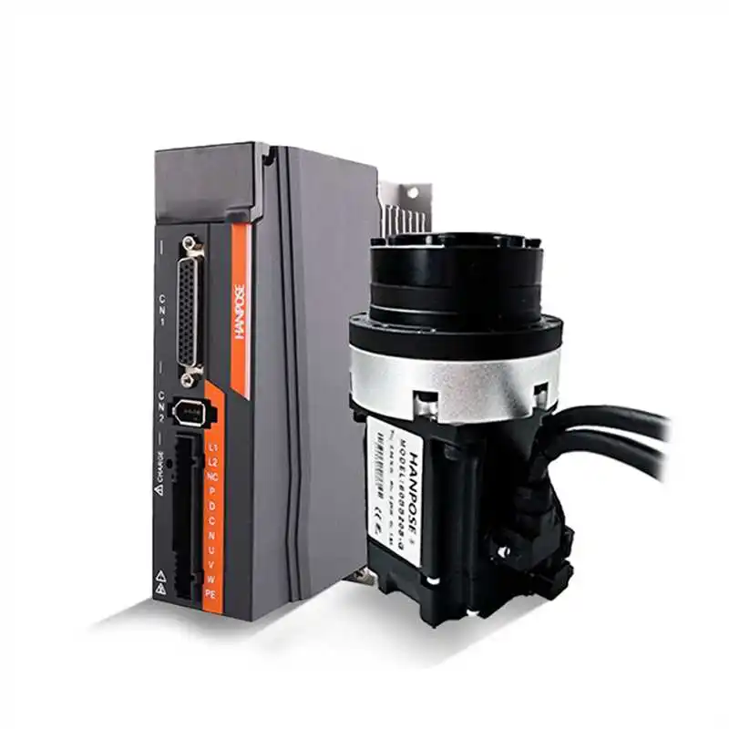 HANPOSE servomotor z harmoničnim gonilom, serija 60SS20/40/75/100S-G, induktivnost 7,4 mH, moč gonilnika 750 W, izhodni navor 2,39 N·m, nazivni tok 4,4 A, korak kota 1,8°