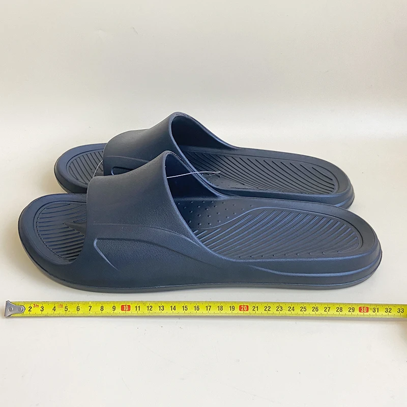Designer Plus Size Sandals ,Custom Logo Black Slides Sandal Men