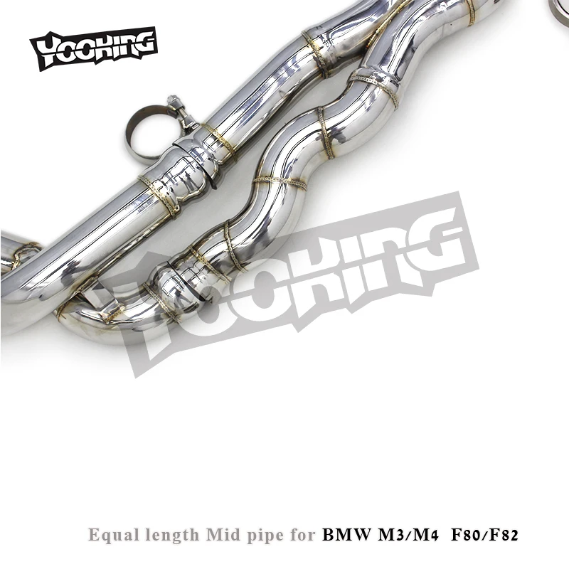 BMW M3/M4 (F80/F82) S55用 ダイレクトフィット 2.5インチ等長ミッド