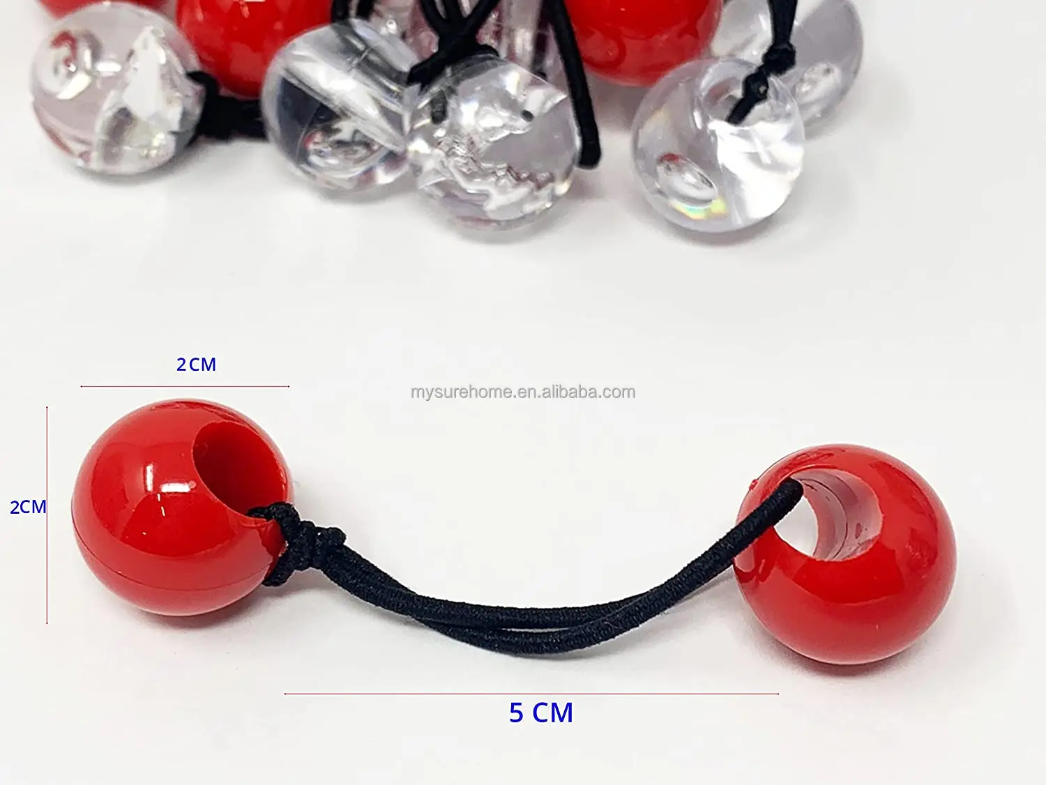 Mysure Red Large Hair Bobbles Girl Hair Ball Jumbo Hair Knocker Balls Buy Hair Knocker Balls