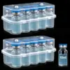 Caja transparente para 4 viales de 3 ml