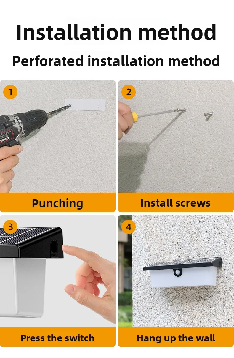 product waterproof decorative lamp wall fence garden outdoor solar lights wall mount led solar wall light-10