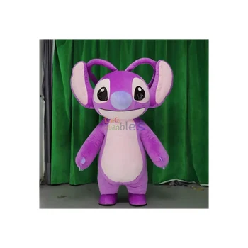 Lovely Cartoon Moving Inflatable Cute Mascot Cartoon Character Party Inflatable Fur Plush Walking Costumes for All Holiday