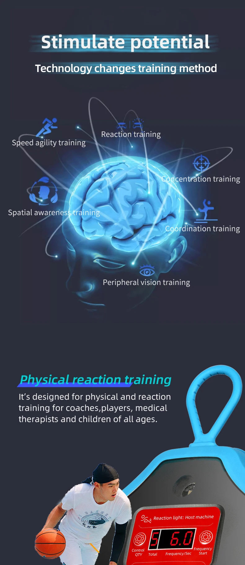 Online Reaction Light 6.0 Speed Flash Pods Boxing Fitness Reflex