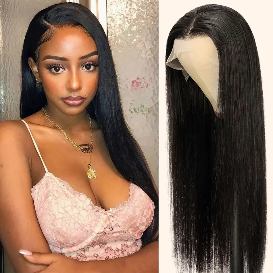 Cheap 180 Density Hd Full Lace Straight Wig Glueless 360 Lace Wig