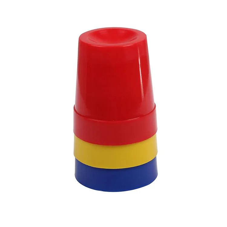 Promotion Gift Plastic Small Size Three Cups and Balls Game Magic Trick Cup and Ball Illusion Magic Tricks Toy for Kids