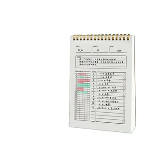 Custom A6 Students' Monthly Yearly Planner 100 Days Timetable Notes Cheap Spiral Bound Day Planner with PP Cover Thread Sewing