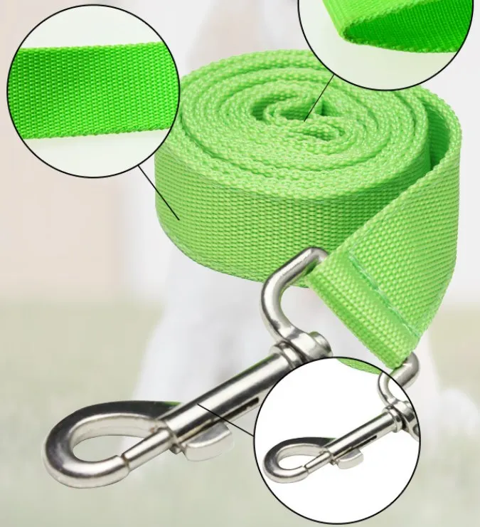 USB Rechargeable LED Light up Dog Leash With Different Colors Glow in Dark Pet Lead for Small Medium Dogs