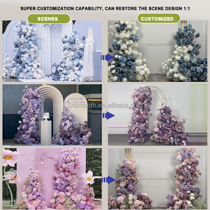 10 Mazzi Di Fiori Artificiali Gypsophila (Velo Della Sposa) Blu – Steli Da 60 Cm Per Decorazioni Matrimonio E Casa