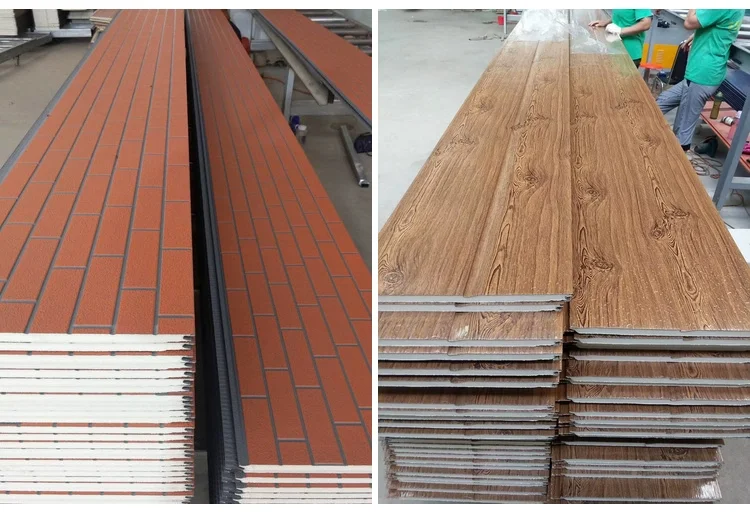 Polyurethane Exterior Wall Panel polyurethane insulation board grade B1 fireproof panels for construction details