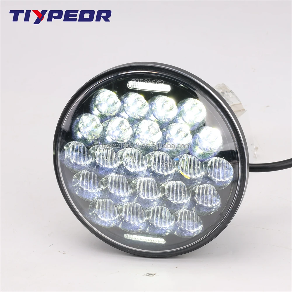 product tiypeor headlight 75w universal led headlight 575 brighter headlight led projector sealed beam ring lamp for harley davidson-10