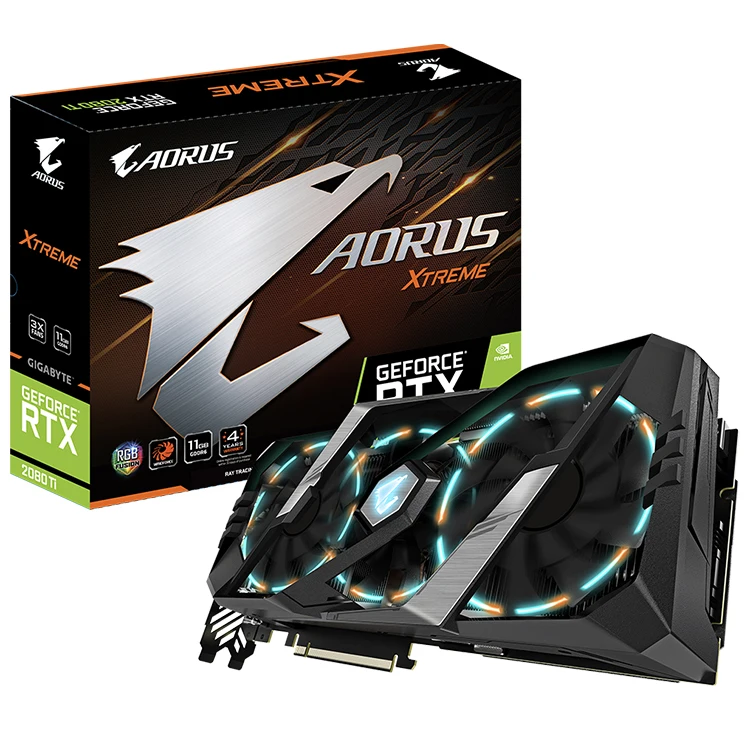 chef pedal firkant Source NVIDIA GIGABYTE AORUS GeForce RTX 2080 Ti XTREME 11G Integrated with 11GB  GDDR6 352-bit Memory Interface Graphics Card on m.alibaba.com