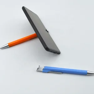 Hot Selling Phone Holder Writing Tools Slim Pen Touch Screen Ball Pen With Custom Logo