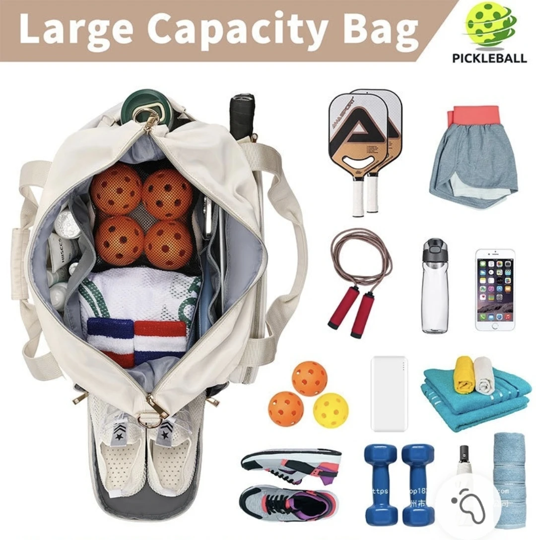 Unisex  Racket Bag with Shoe Compartment Oxford Cloth Color Customizable Capacity for Tennis & Badminton preview 5