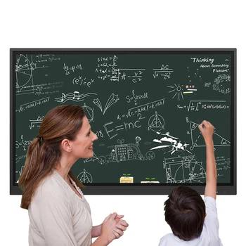 55 65 75 86 100 Inch Touch Screen TV Interactive Board Smart Flat Panel Display Digital Whiteboard for School Teaching Education