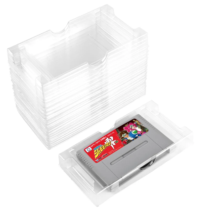 スーパーファミコン カートリッジ インレイ クリアプラスチック SFC用