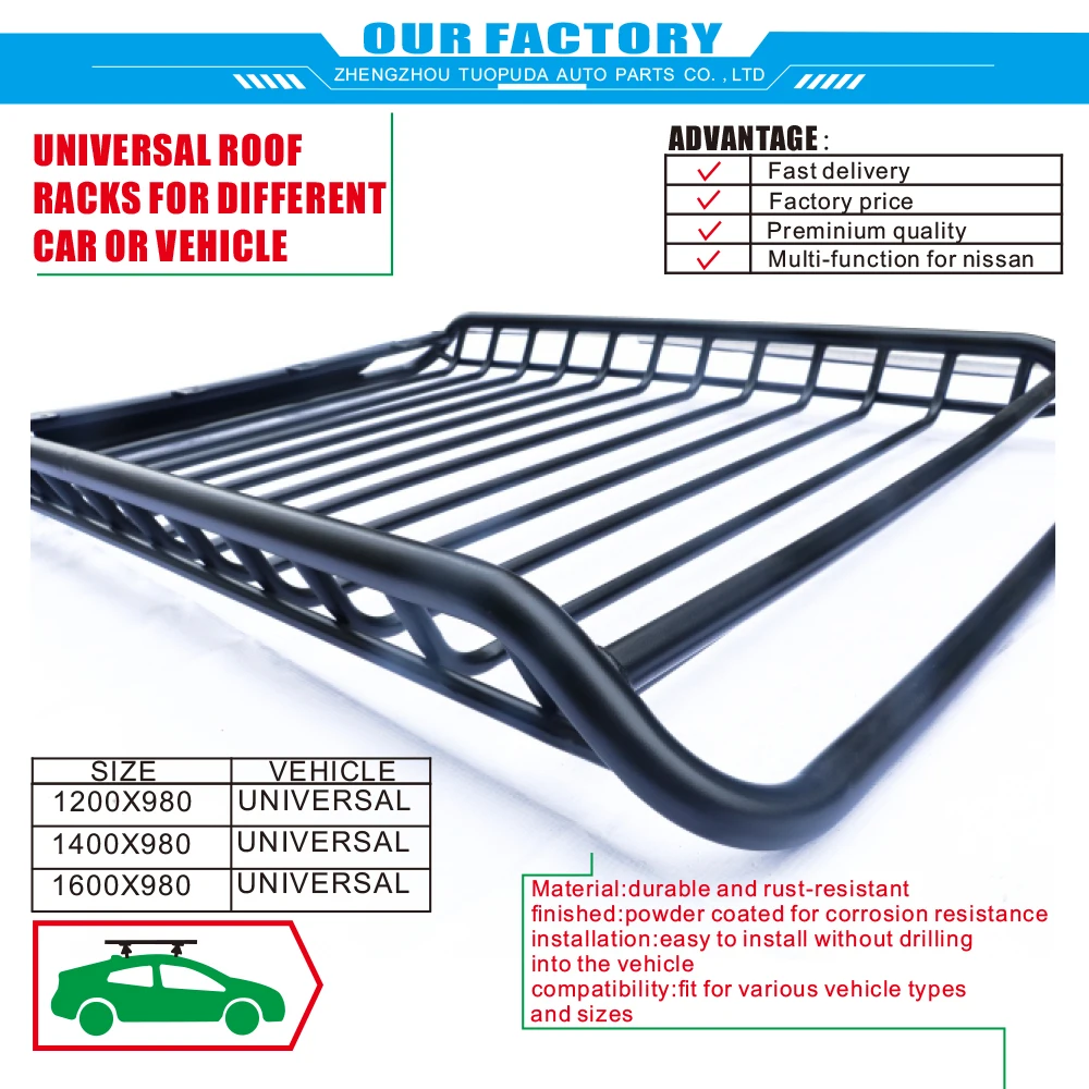 Roof Rack Universal Tower UNIVERSAL ROOF RACKS Off-road Roof Rack Heavy Duty Roof Mounted Basket ...