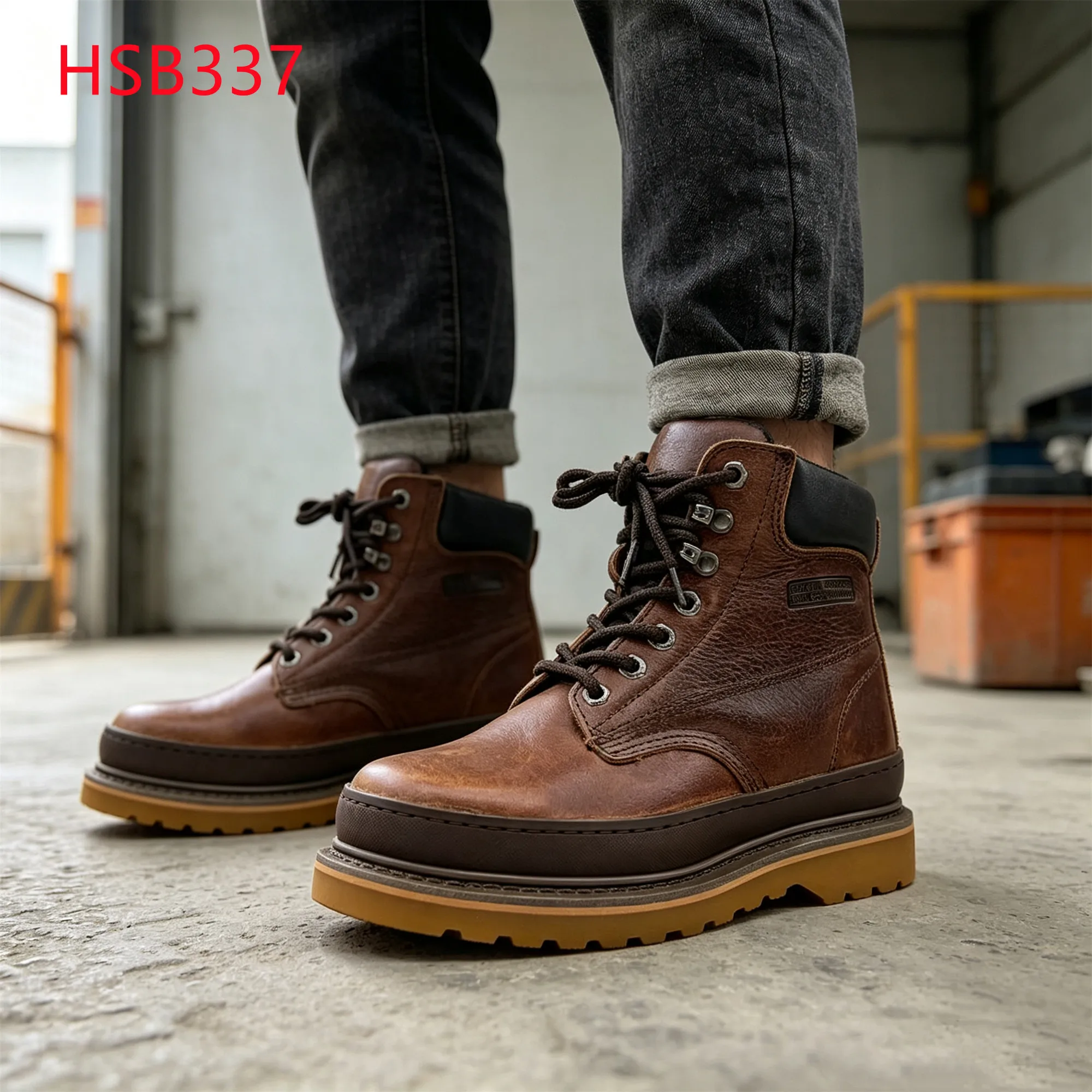 LXG,harsh Condition Goodyear Storm Welt PPE Work Footwear Assembly Line Hua Singh Security Boots with Reinforced Foxing HSB337