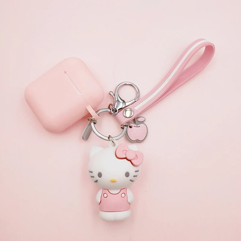 Cute Cartoon Hello Kitty Key Chain Doll Pendant For Original Apple Airpods 1 2 Tpu Protective Case Cover Accessories For Airpod Buy Cute Cartoon Hello Kitty Key Chain Doll Pendant For