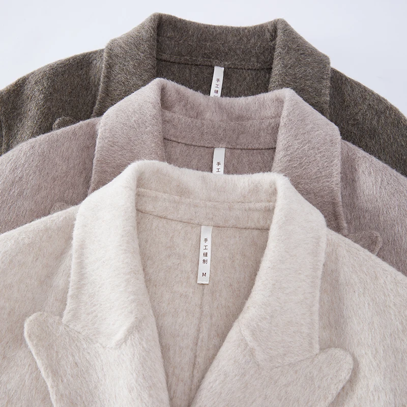 Gray Color Notched Collar Long Sleeve Sashes Casual Fashion Women Long Trench Coat