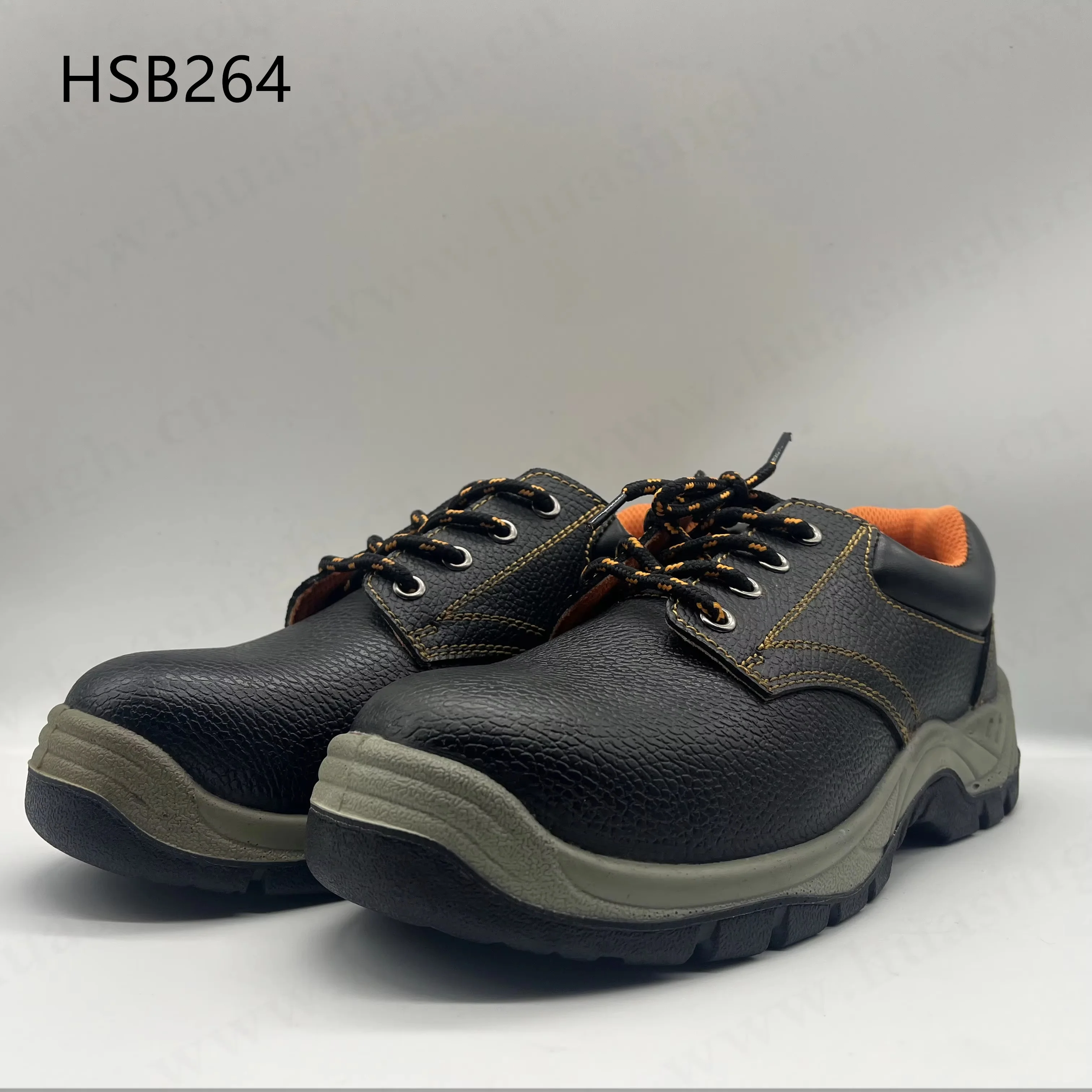 HY,Founderry Industrial Anti-acid PU/PU Injection Outsole Safety Shoes Railway Work Anti-smash Unisex-Adults Work Footwear HSB264 O le a faʻaaogaina e le aufaigaluega le faʻaaogaina o le faʻaaogaina o le faʻaaogaina o le faʻaaogaina o le faʻaaogaina o le fa