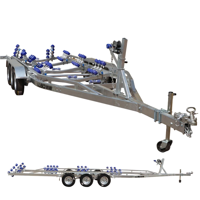 ボートトレーラー 7700mm 8650mm10mボートトレーラー品質保証溶融亜鉛メッキボート