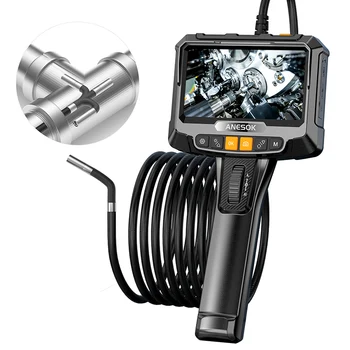 Handheld Video Endoscope5" Inch Endoscopic Video System 3.9mm-1m 2-Way Articulation Portable Endoscope Camera With Monitor