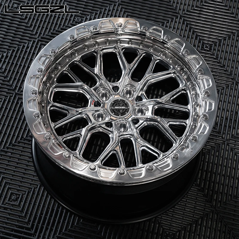 Beadlock 18-26 Inch Forged Aluminum For Atv / Utv Mercedes Corvette Car Rim 5x114.3 5x120 6x139.7